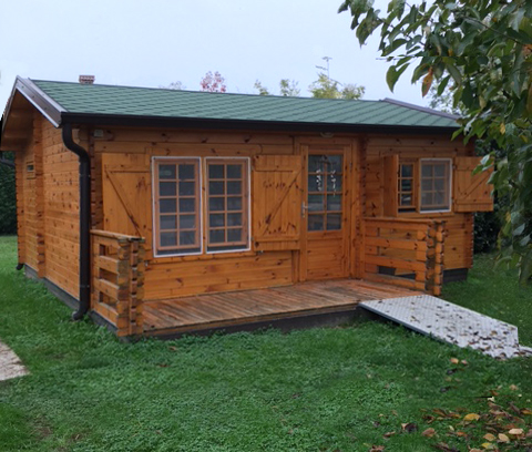 casette in legno per il campeggio
